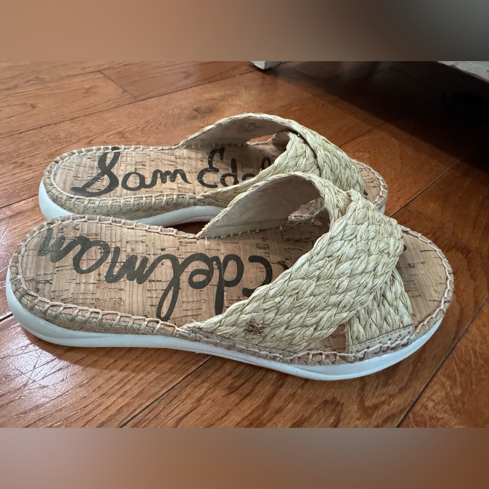 Sam Edelman Women's Natural Woven Sandals